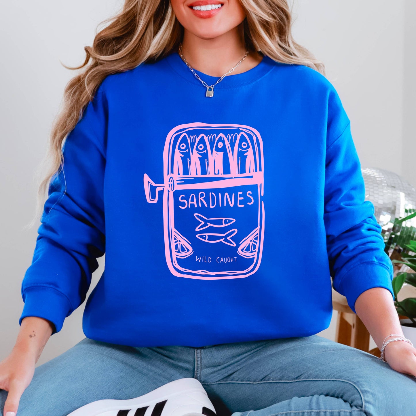 Wild Caught Sardines | Summer Coastal Women’s Sweatshirt