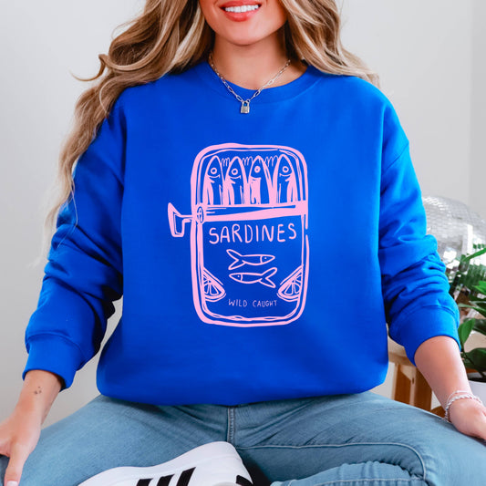 Wild Caught Sardines | Summer Coastal Women’s Sweatshirt