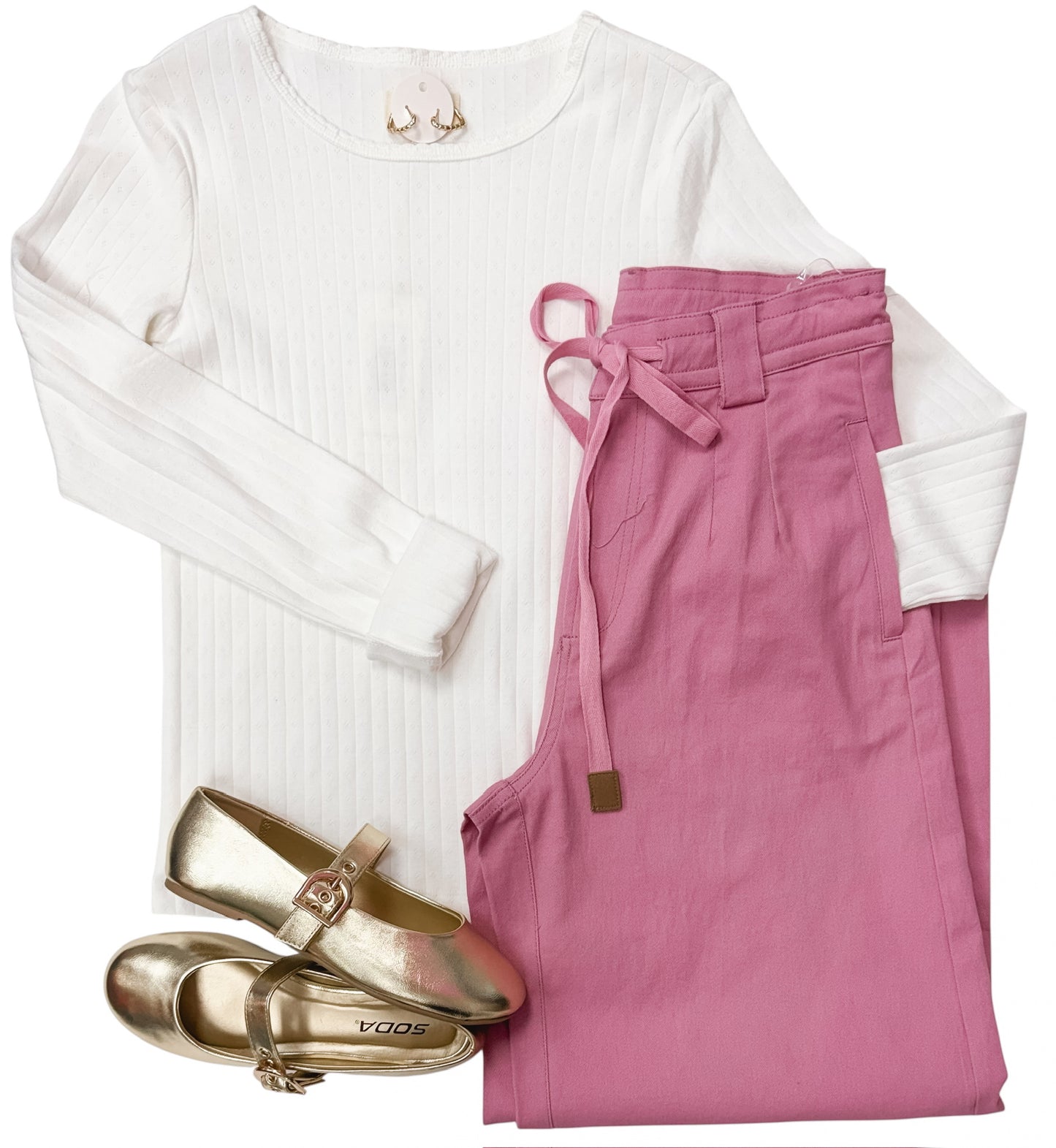 Rose Tie Chino Pants