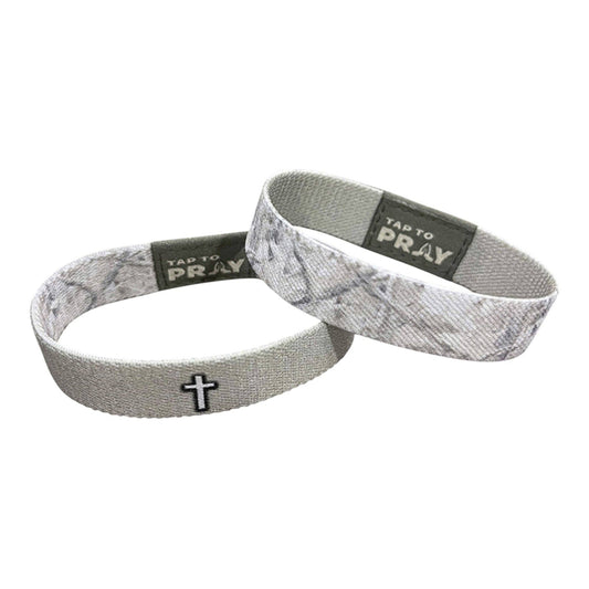 Tap To Pray® Wristband – Forest Camo Drift