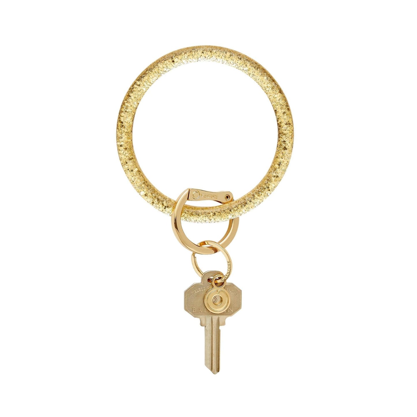 Resin Big O® Key Ring - Champagne Sparkle : Champagne
