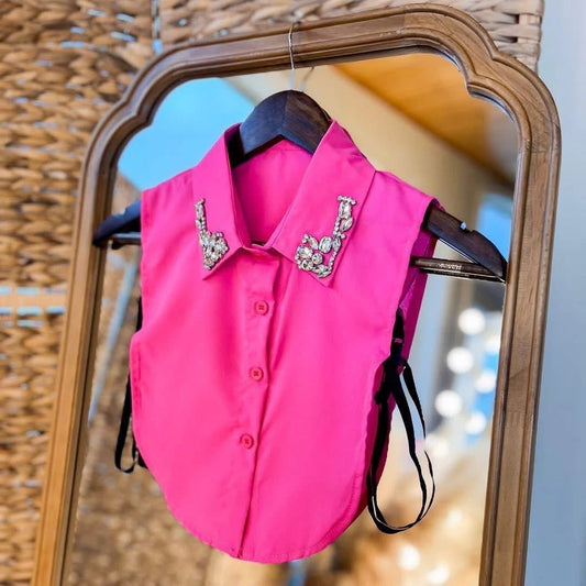 Finishing Touch Hot Pink Rhinestone Collar