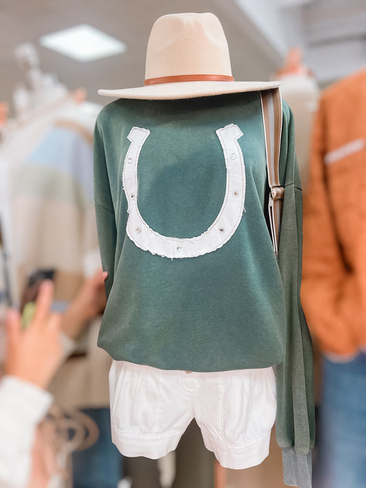 Lucky Horseshoe Pullover