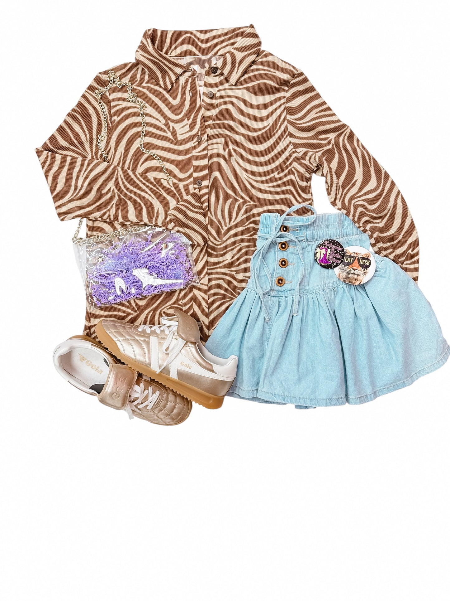 Tied To You Denim Skirt