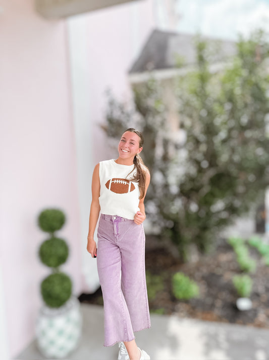 Keep Me Straight Plum Acid Washed Straight Pants