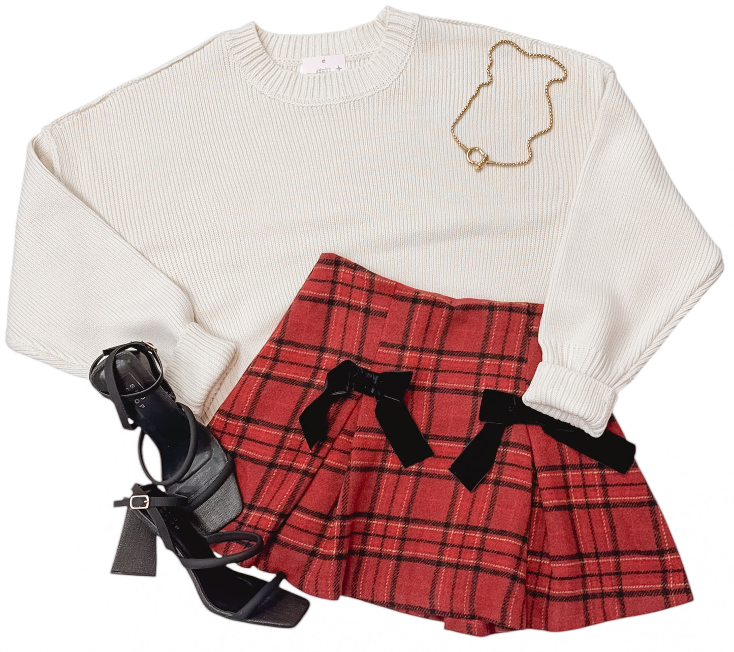 That’s A Wrap Plaid Bow Skirt