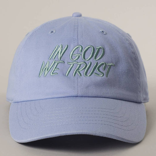 IN GOD WE TRUST Embroidery Baseball Cap