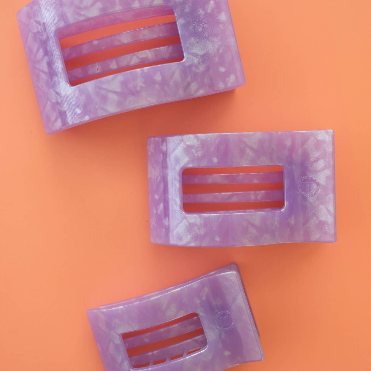 Flat Rectangle Hair Clip | Small | Lavender Mist