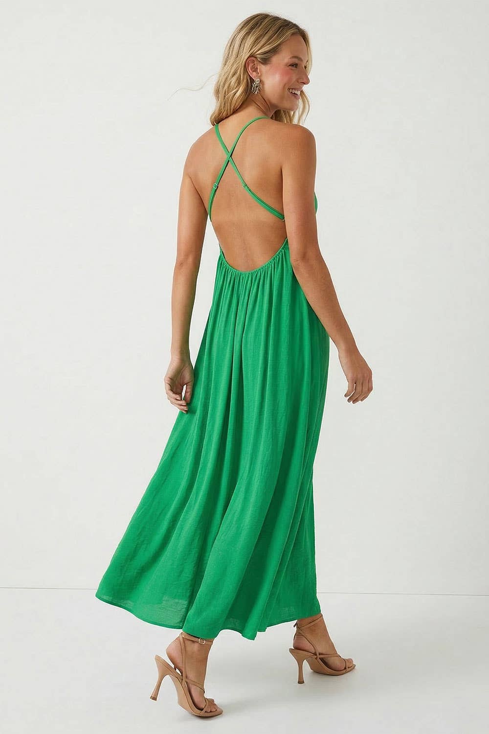 Bold Beauty Green Maxi Dress