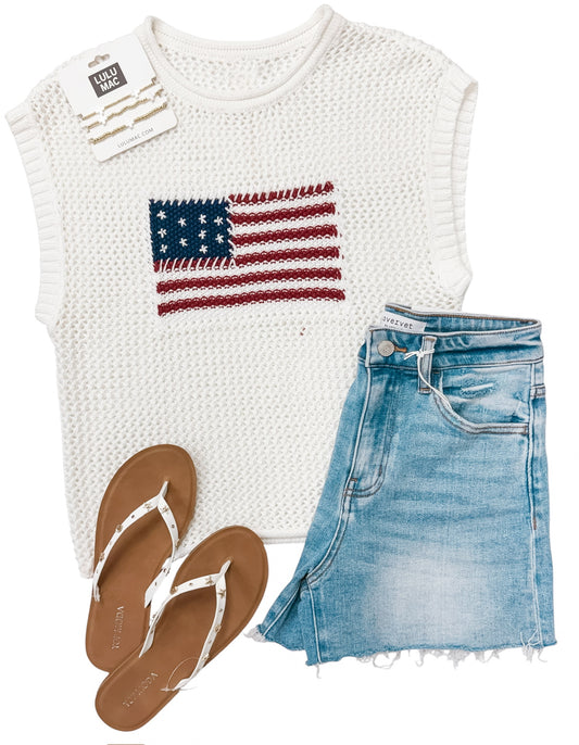 ACER FLAG KNITED TOP