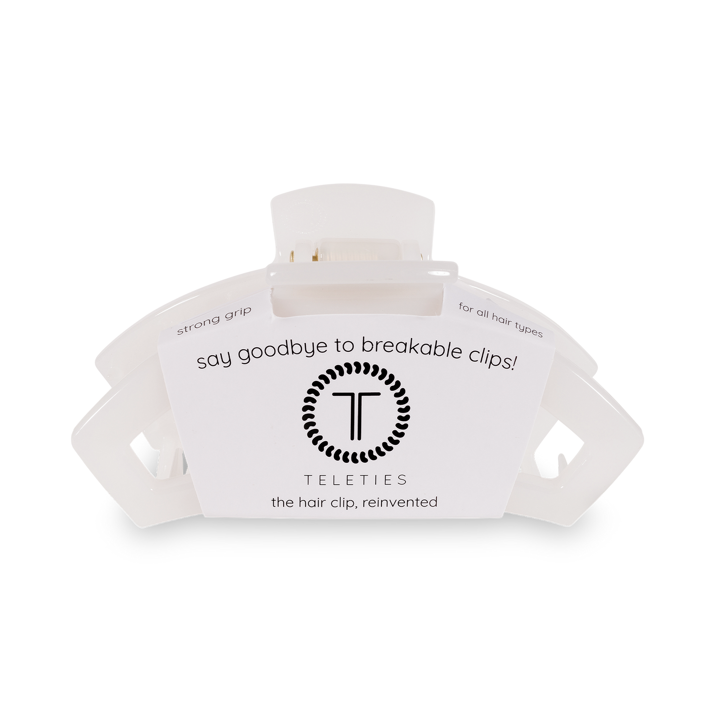 Open Hair Clip | Small | Coconut White