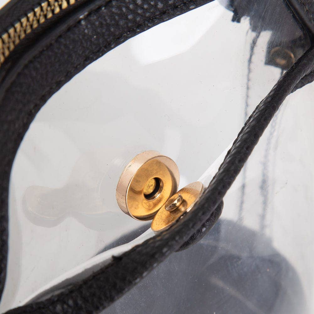 Gold Carly Clear Mini Crossbody Bag