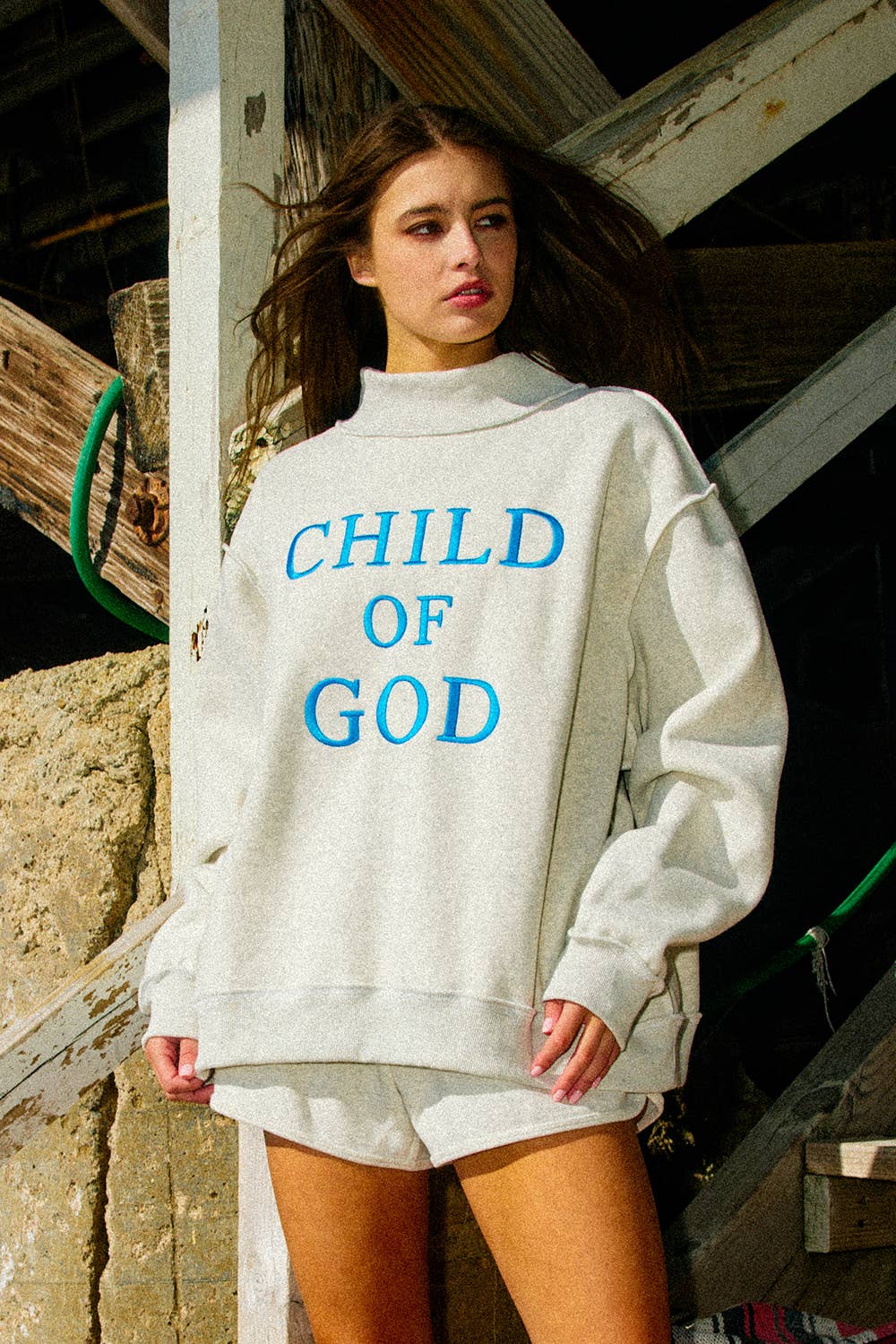 CHILDOFGOD 'Child of God' Embroidered Sweatshirt