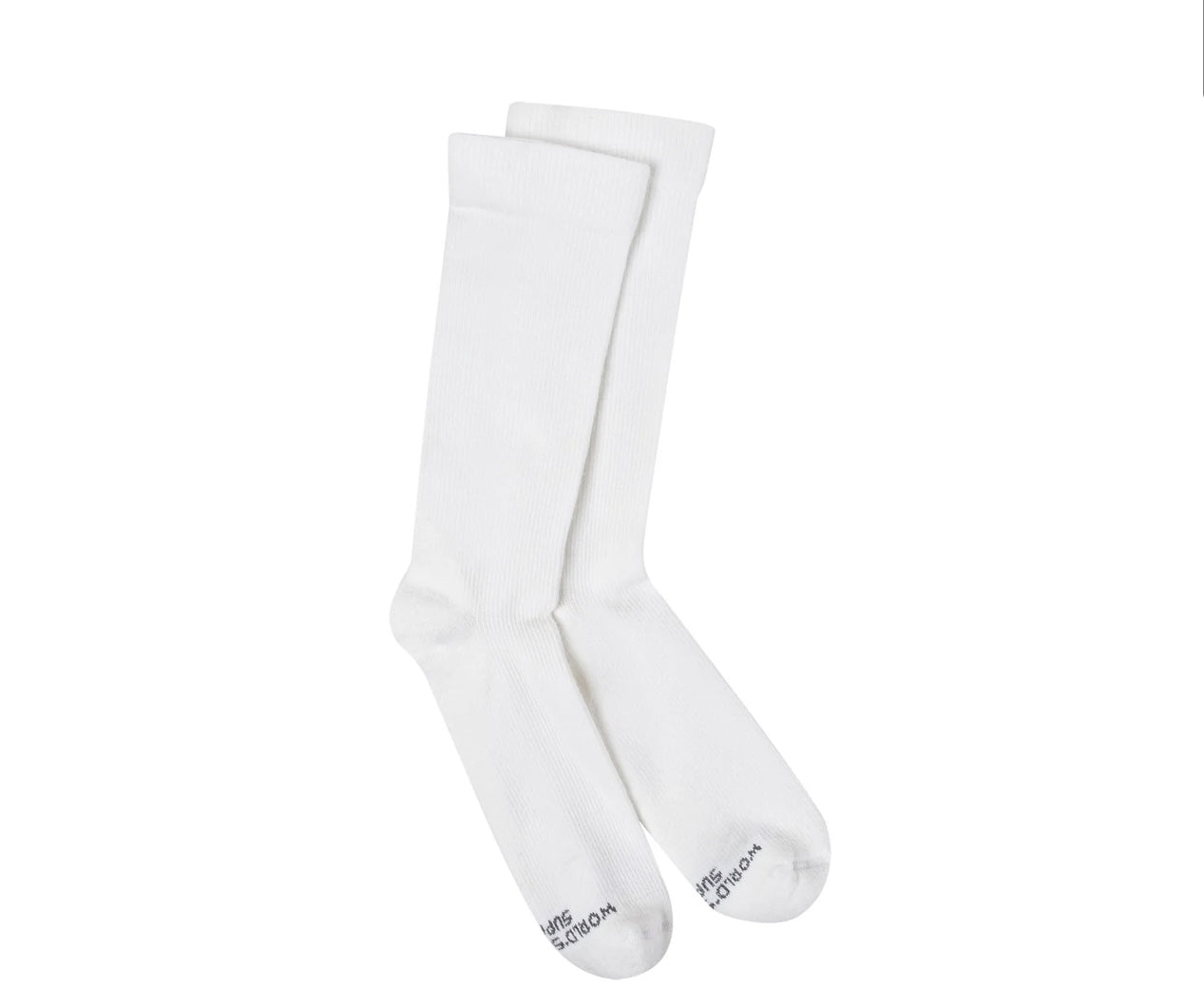 Support Fit White Socks