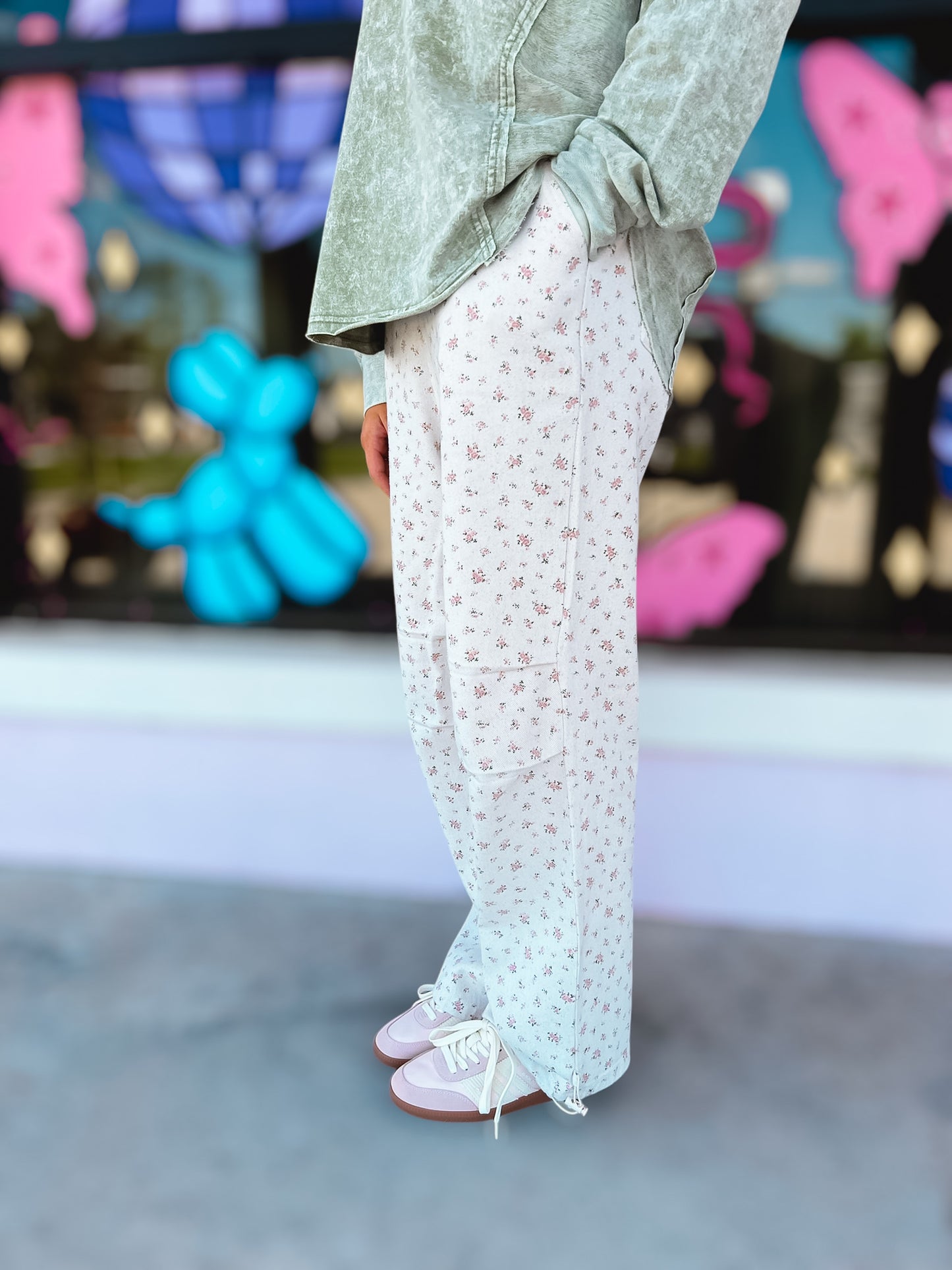 Pink Posey Oatmeal Pants