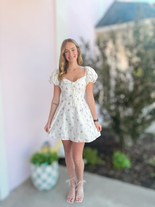 Sweet Lavender Floral Dress