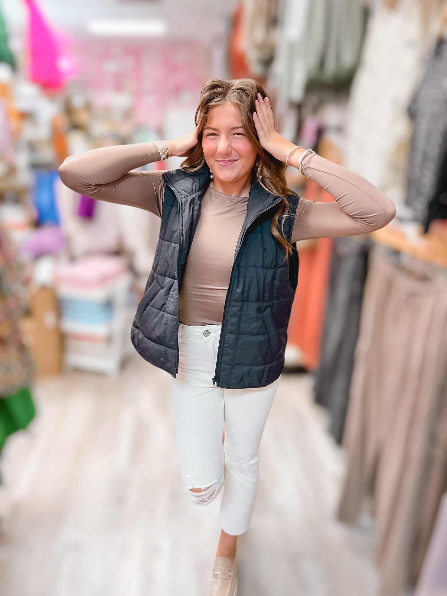 Must Have Quilted Vest Black