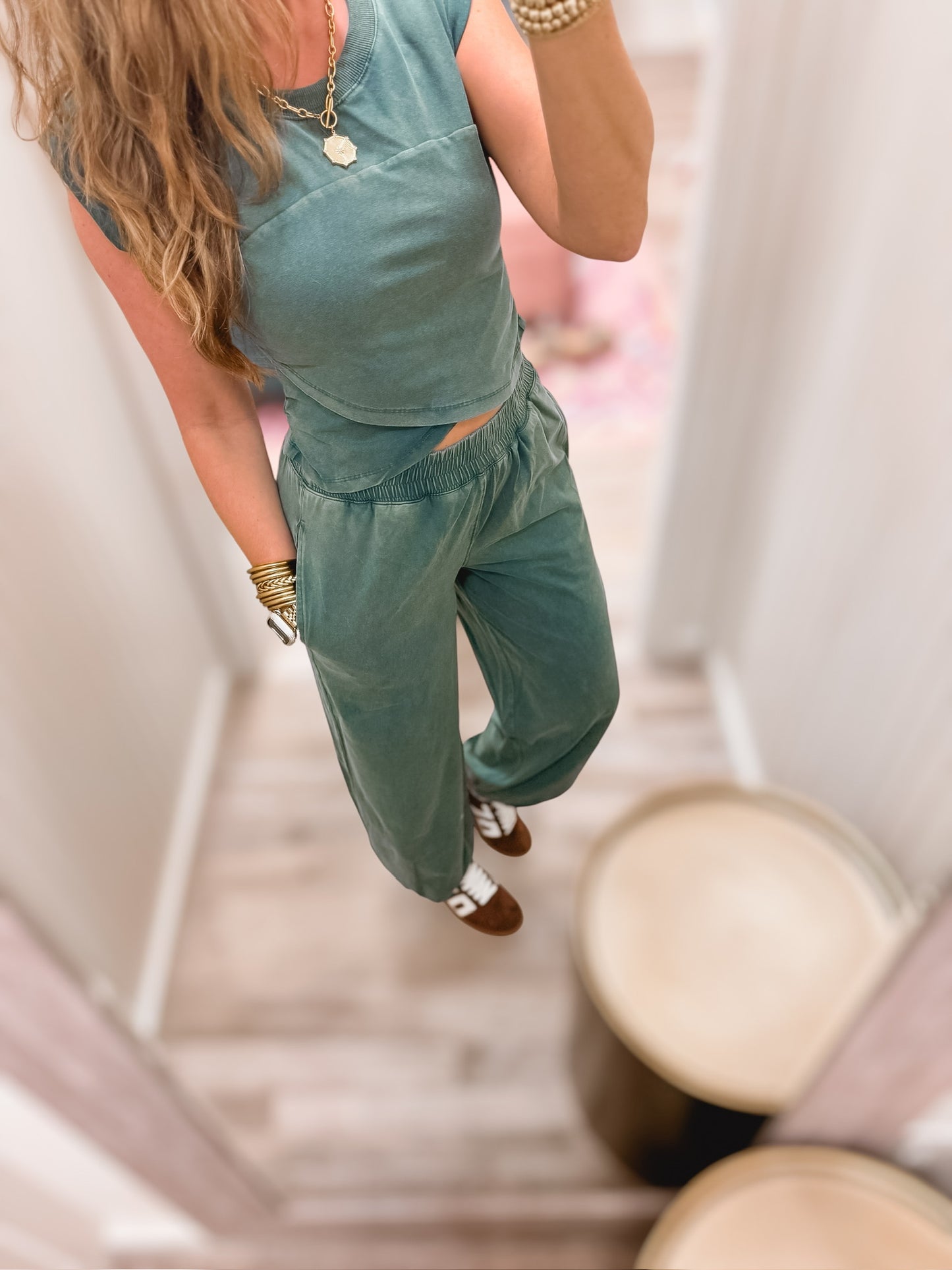Real Teal Two Piece Set