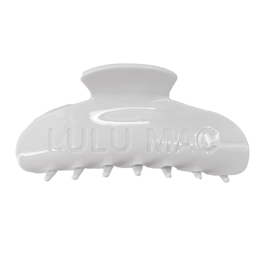 LULU MAC HAIR CLIPS White