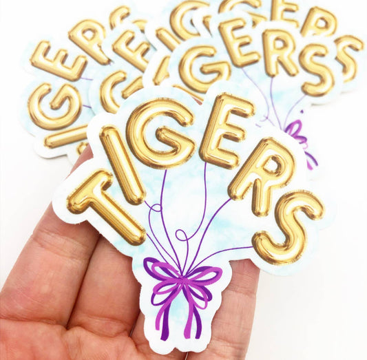 GAME DAY STICKER - TIGERS Balloons