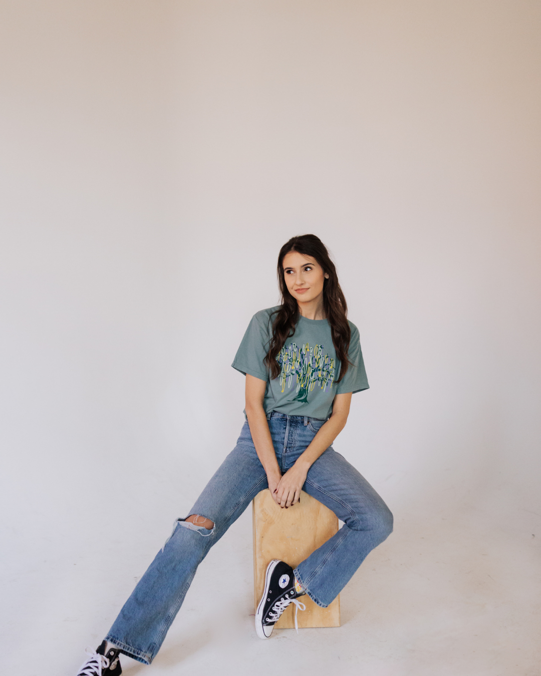 Mardi Gras Bead Tree Graphic Tee