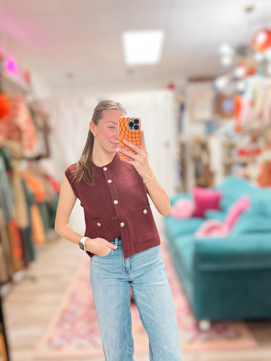Sugared Spice Sweater Vest