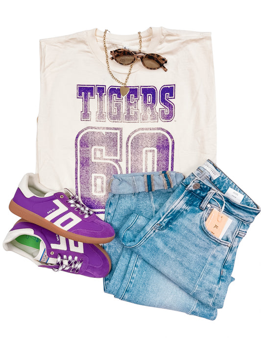 LSU Louisiana State Tigers Player Off White Tank