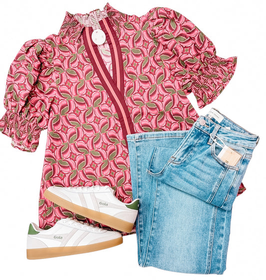 Cinnamon Blossom Blouse