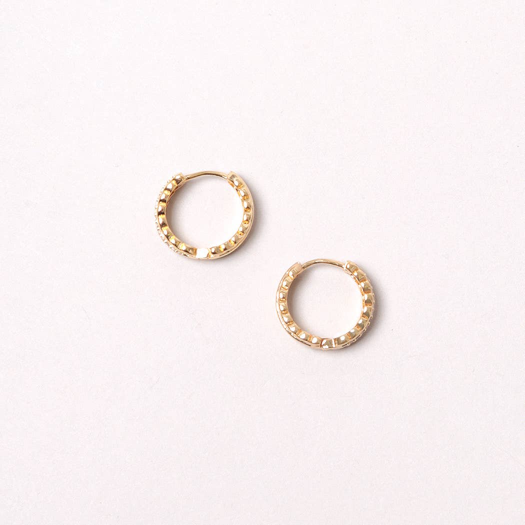 14K Gold-Dipped Wreath Hoop Earring