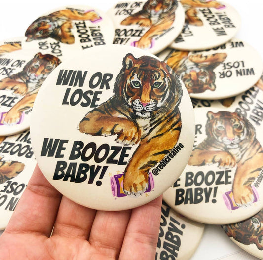 Boozey - Tigers - Game Day Button