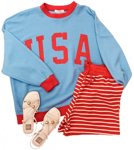 USA Cloudy Knit Set