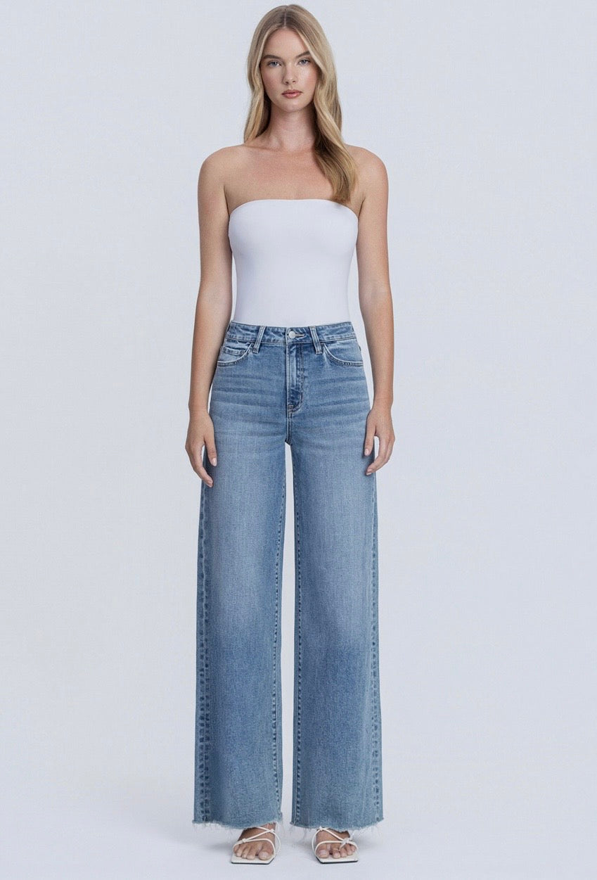 Closeness Super High Rise Wide Leg Denim