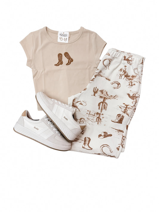 Kick off Your Boots Cropped Knit Top
