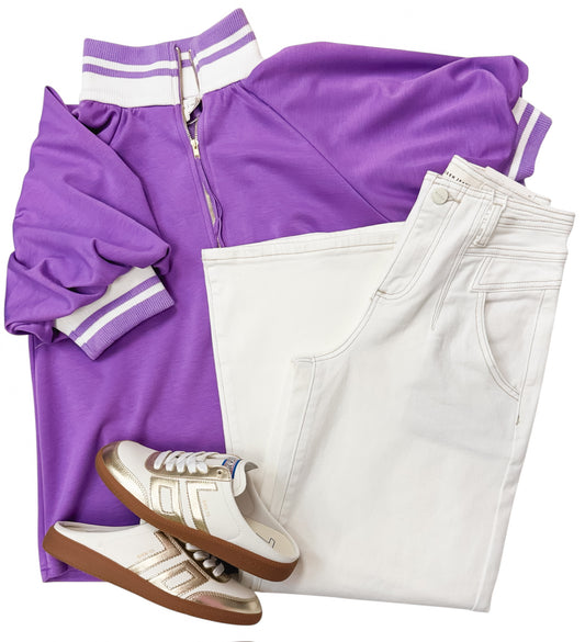 Preppy As Lavender Blouse