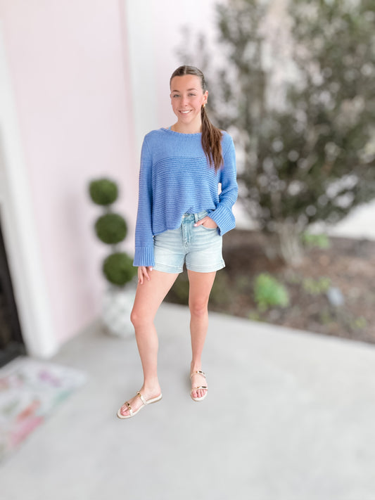 Periwinkle Haze Sweater