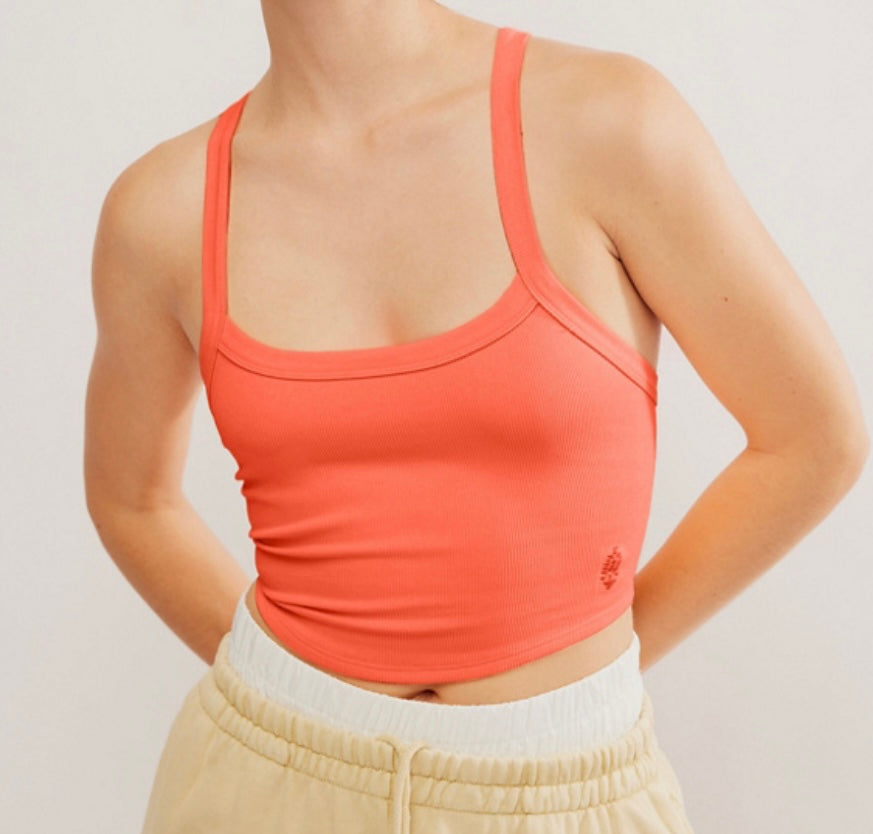 All Clear Cami Solid Neon Coral