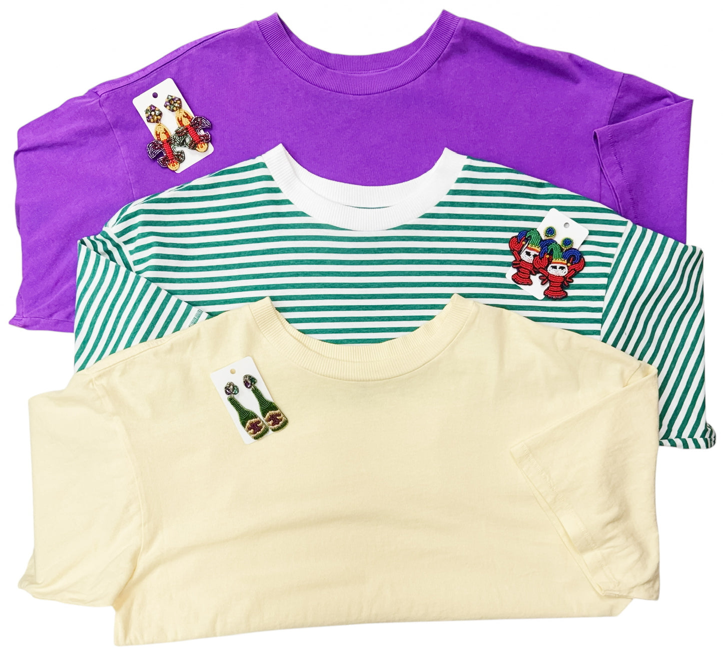 Stripe Tackle Tee Court Stripe Green