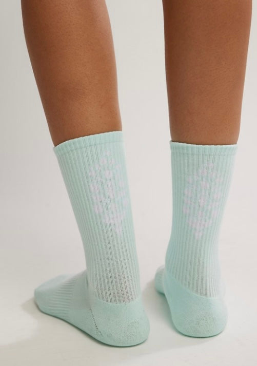 Last Lap Tube Sock Pistachio/White