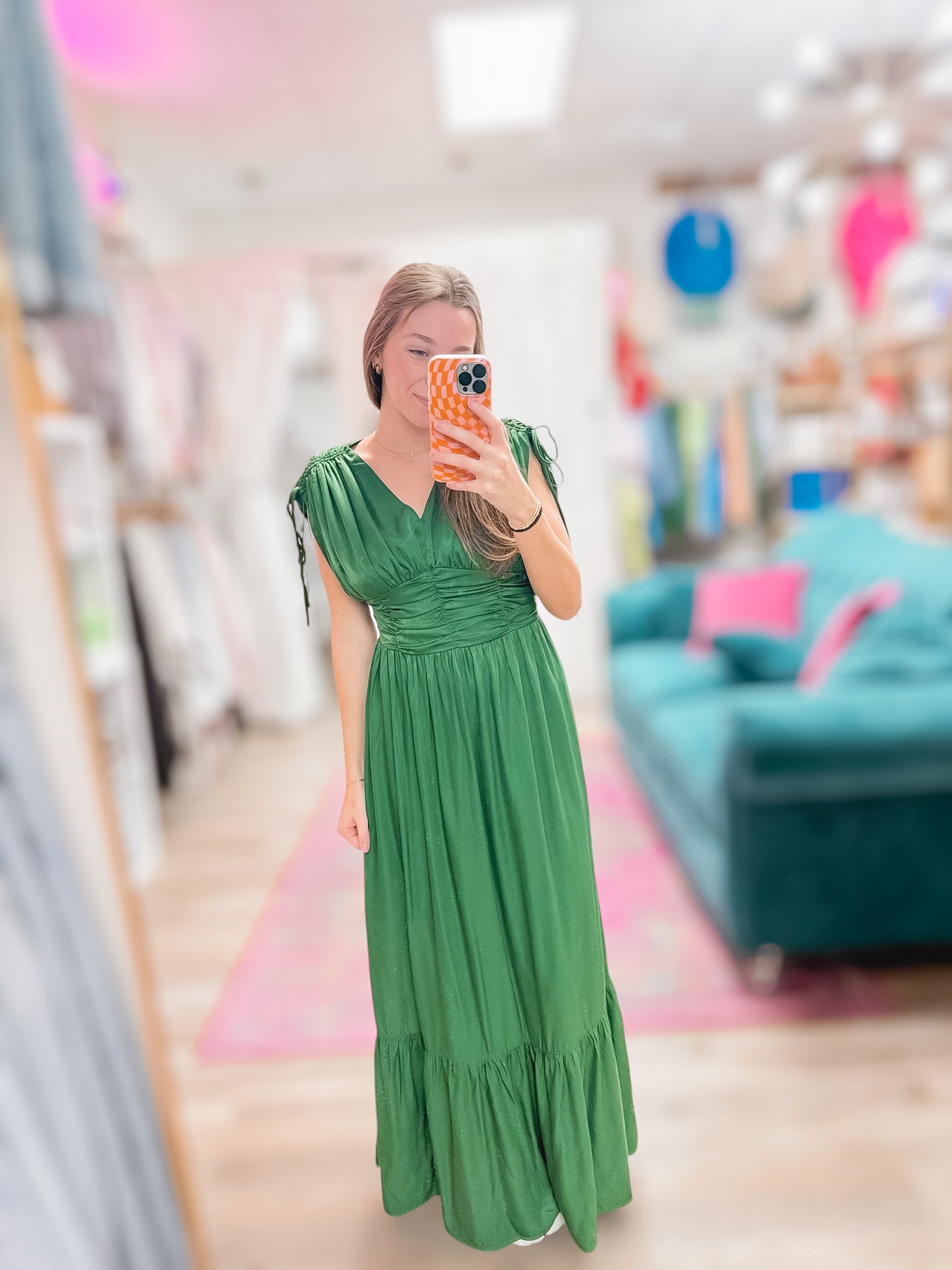 Classy & Elegant Hunter Green Maxi Dress