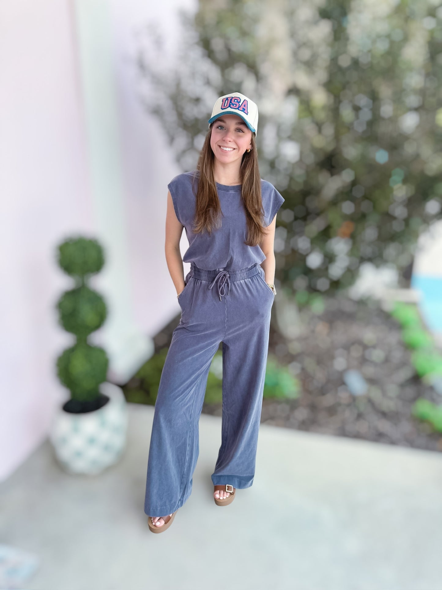 PAIGE JUMPSUIT in Graphite