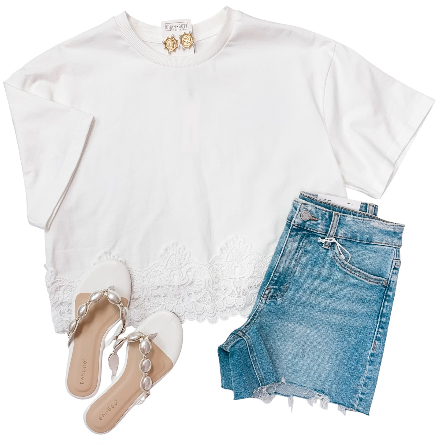 Off White Lace All Yours Blouse