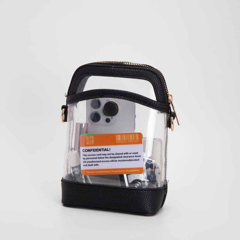 Gold Carly Clear Mini Crossbody Bag