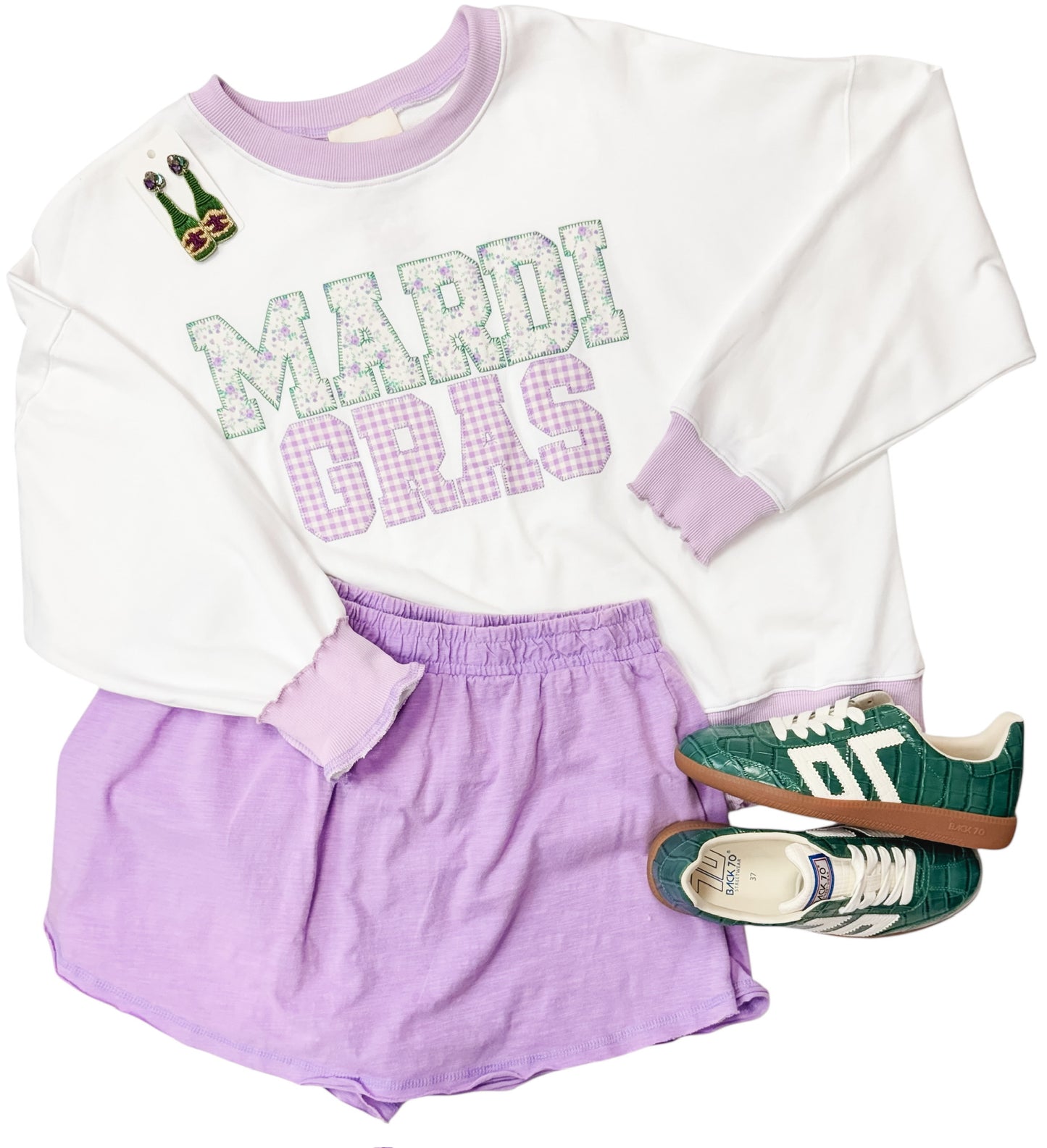 Twirl Lavender Cotton Skort