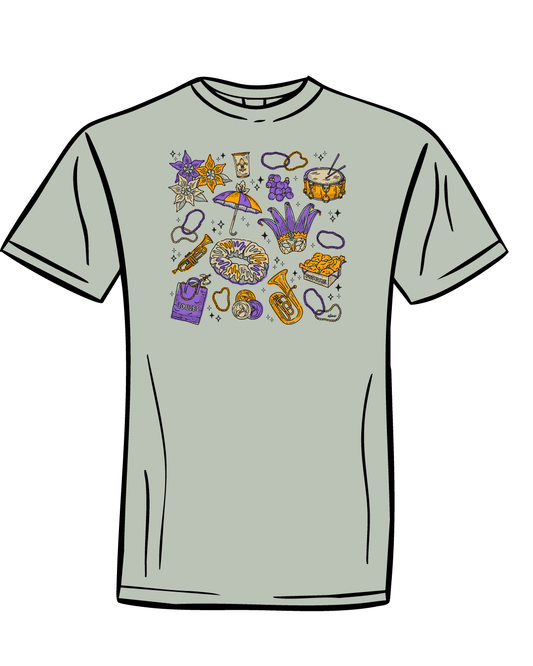 Mardi Gras Essentials Graphic Tee