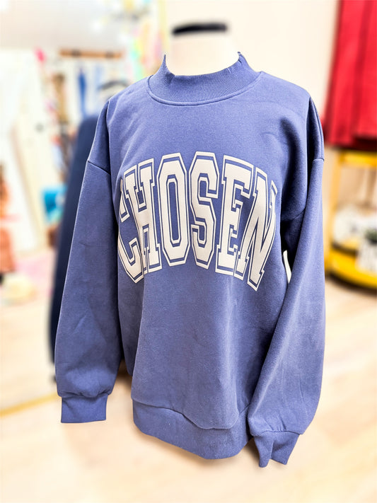 Chosen Navy Mockneck Sweatshirts