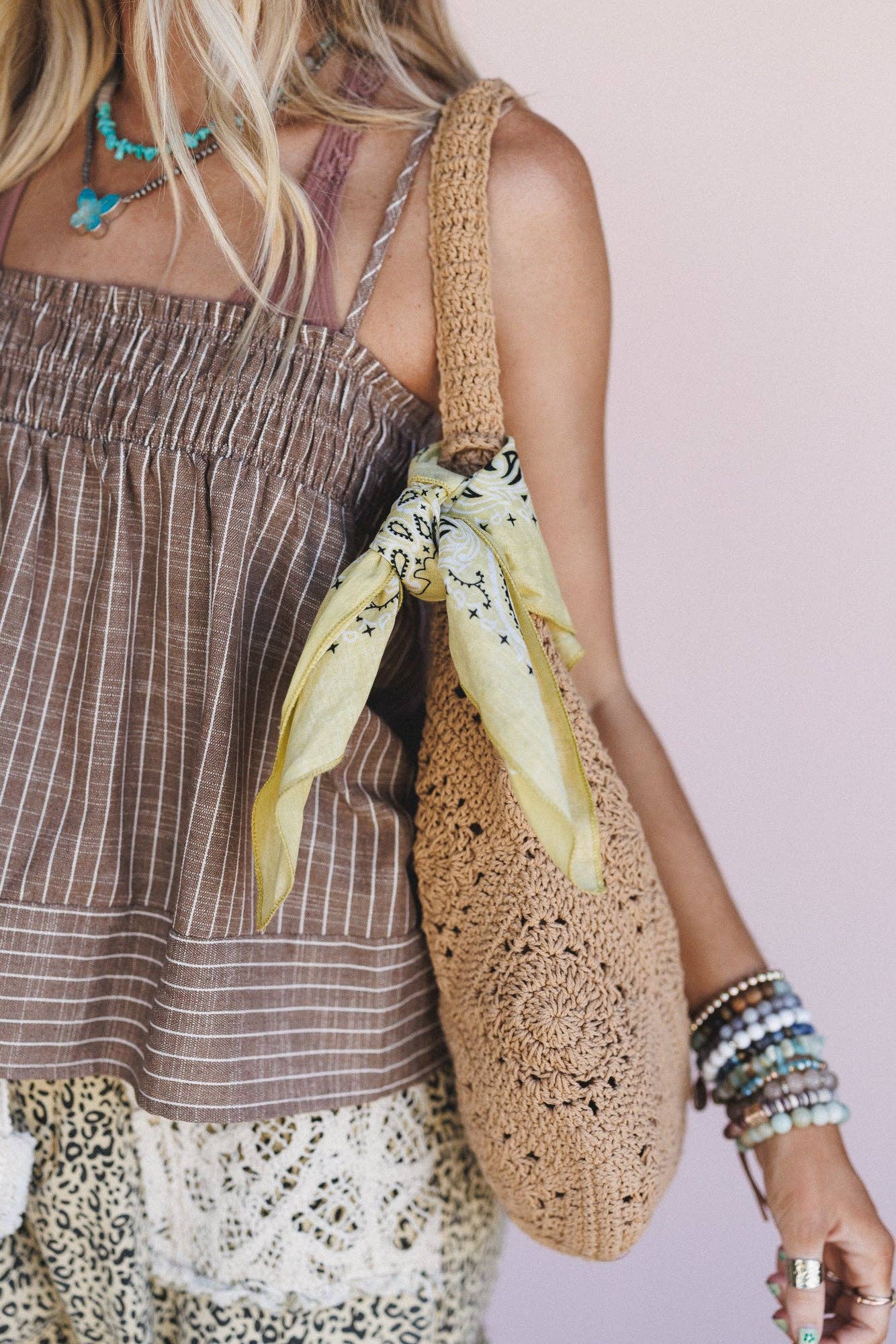 Cabin Song Paisley Bandana - Lemon