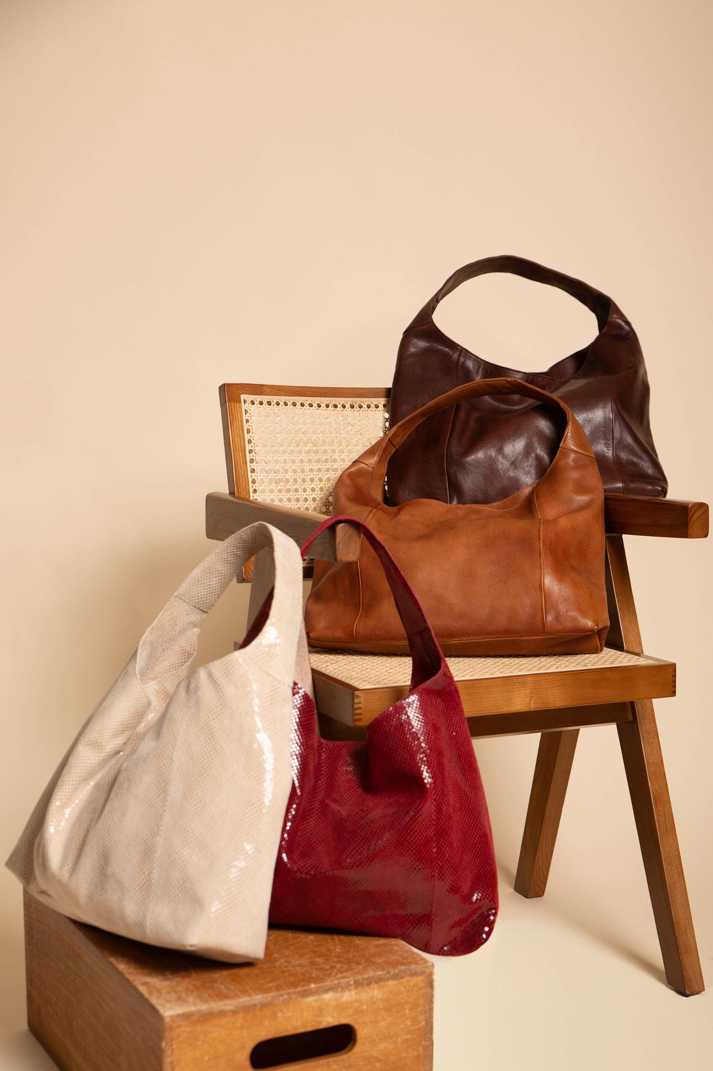 Petite Lindsey Handcrafted Leather Shoulder Bag