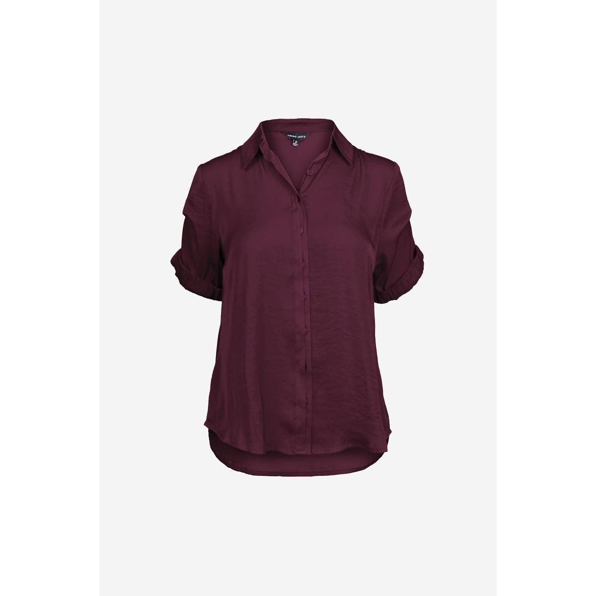 Sway Wine Short Sleeve Blouse