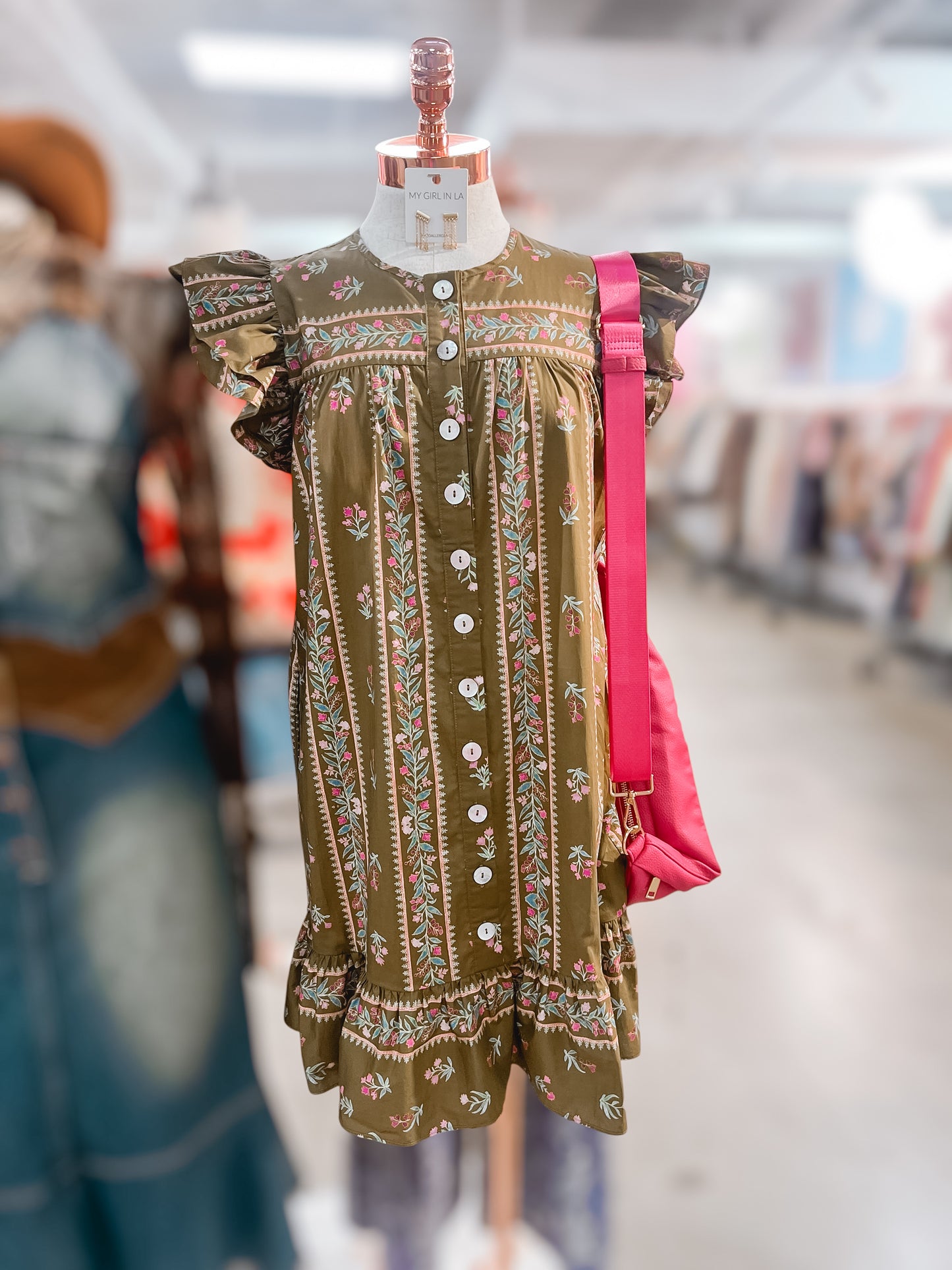 Mocha Bloom Dress