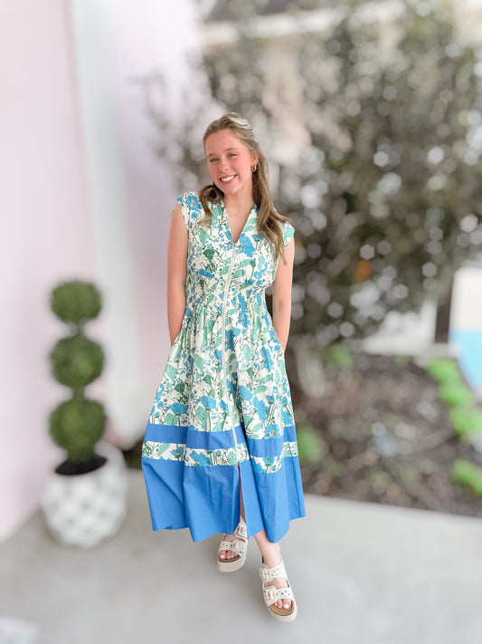 Periwinkle Floral Dress